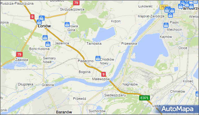 mapa Chodków Nowy, Chodków Nowy na mapie Targeo