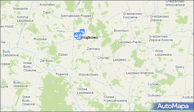 mapa Chomęc, Chomęc na mapie Targeo