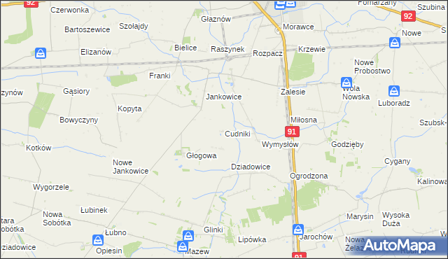 mapa Cudniki, Cudniki na mapie Targeo
