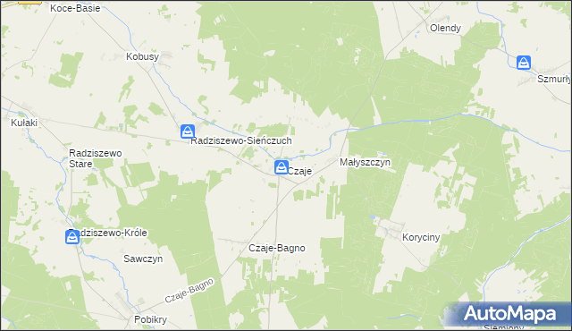 mapa Czaje, Czaje na mapie Targeo