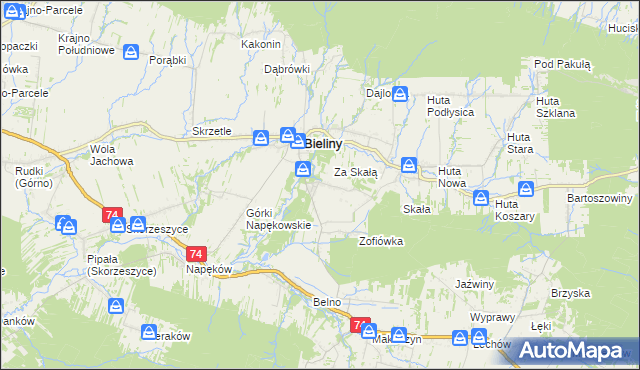 mapa Czaplów, Czaplów na mapie Targeo