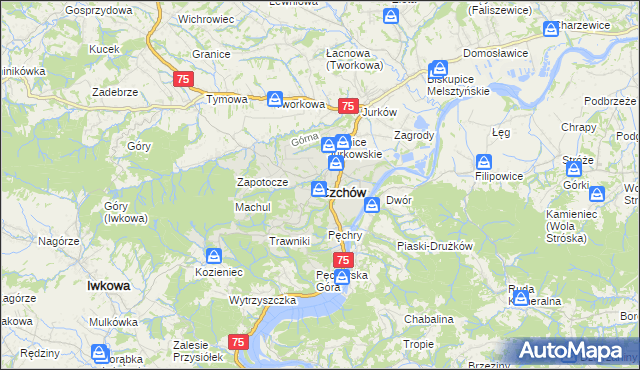 mapa Czchów, Czchów na mapie Targeo