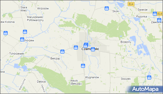 mapa Czemierniki, Czemierniki na mapie Targeo