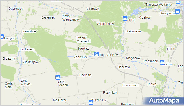 mapa Czepiec gmina Sędziszów, Czepiec gmina Sędziszów na mapie Targeo