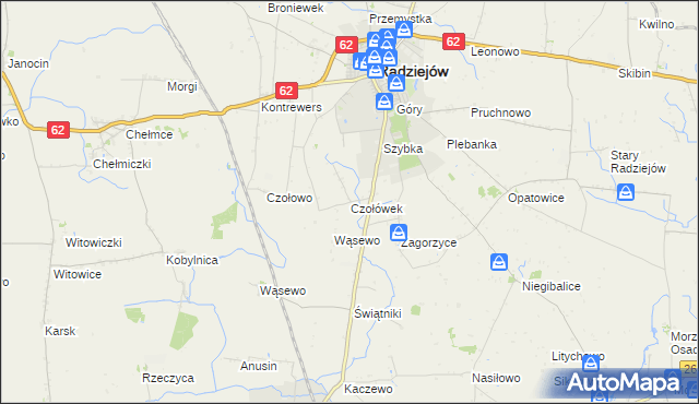 mapa Czołówek, Czołówek na mapie Targeo