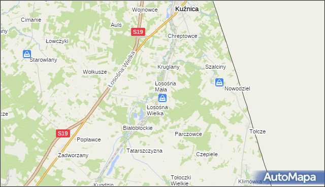 mapa Czuprynowo, Czuprynowo na mapie Targeo