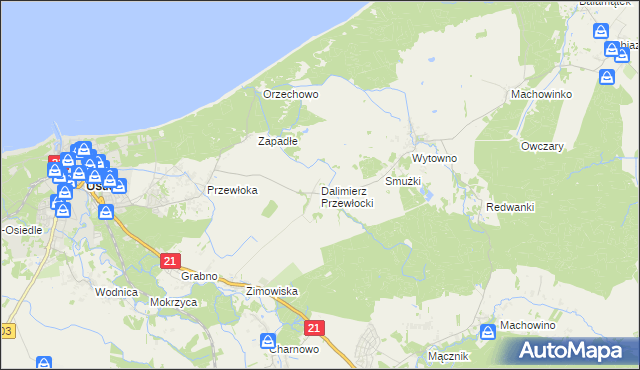 mapa Dalimierz Przewłocki, Dalimierz Przewłocki na mapie Targeo