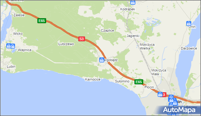 mapa Dargobądz, Dargobądz na mapie Targeo