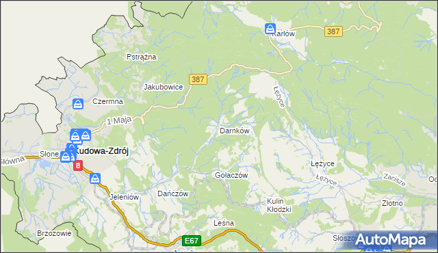 mapa Darnków, Darnków na mapie Targeo