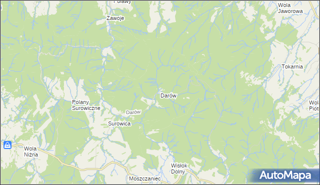 mapa Darów, Darów na mapie Targeo