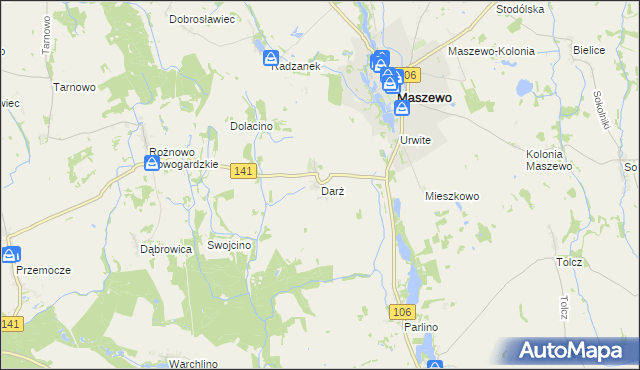 mapa Darż, Darż na mapie Targeo