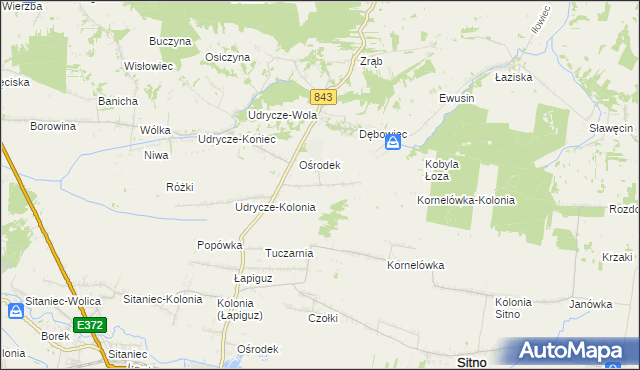 mapa Dębowiec-Kolonia, Dębowiec-Kolonia na mapie Targeo