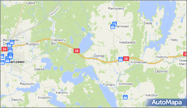 mapa Dobrąg, Dobrąg na mapie Targeo