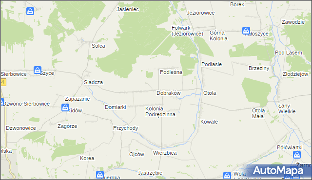 mapa Dobraków, Dobraków na mapie Targeo
