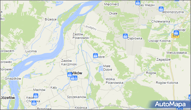 mapa Dobre gmina Wilków, Dobre gmina Wilków na mapie Targeo