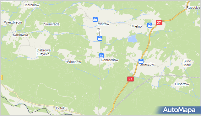 mapa Dobrochów, Dobrochów na mapie Targeo