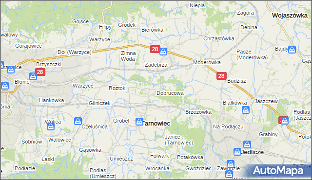 mapa Dobrucowa, Dobrucowa na mapie Targeo