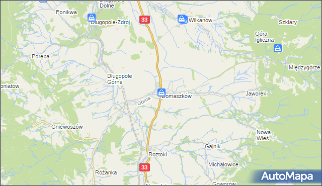 mapa Domaszków gmina Międzylesie, Domaszków gmina Międzylesie na mapie Targeo