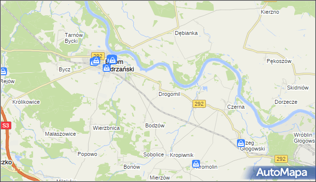 mapa Drogomil, Drogomil na mapie Targeo