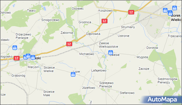 mapa Drogoszewo gmina Piaski, Drogoszewo gmina Piaski na mapie Targeo