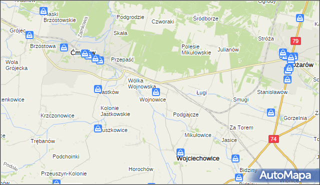 mapa Drygulec, Drygulec na mapie Targeo