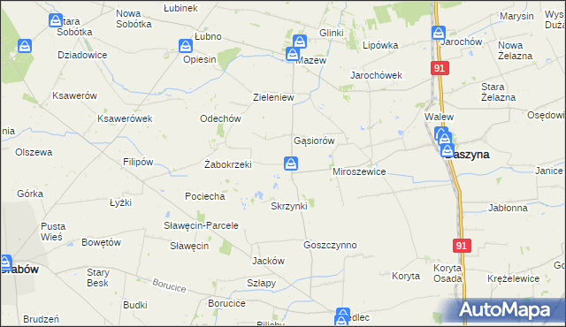 mapa Drzykozy, Drzykozy na mapie Targeo