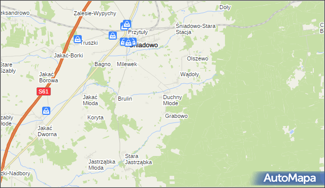 mapa Duchny Młode, Duchny Młode na mapie Targeo