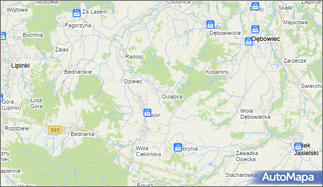 mapa Duląbka, Duląbka na mapie Targeo