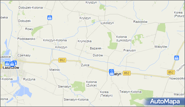 mapa Dutrów, Dutrów na mapie Targeo