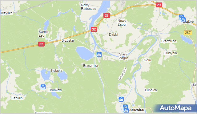 mapa Dychów, Dychów na mapie Targeo