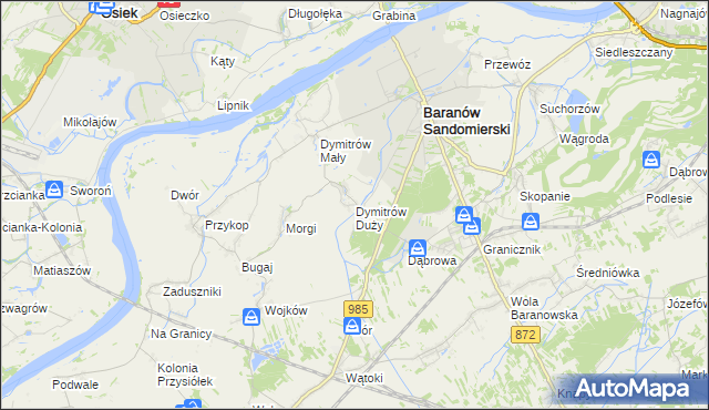 mapa Dymitrów Duży, Dymitrów Duży na mapie Targeo