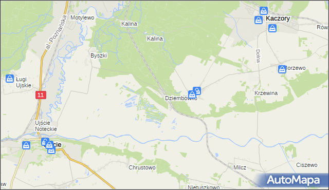 mapa Dziembówko, Dziembówko na mapie Targeo