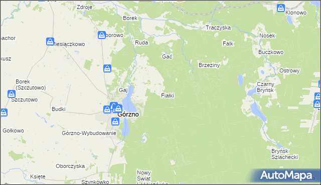 mapa Fiałki, Fiałki na mapie Targeo