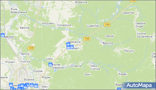 mapa Fidor, Fidor na mapie Targeo