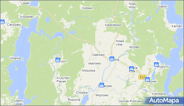 mapa Gałkowo, Gałkowo na mapie Targeo