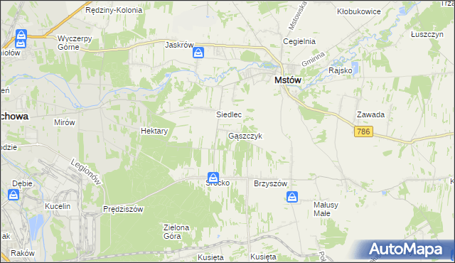 mapa Gąszczyk, Gąszczyk na mapie Targeo