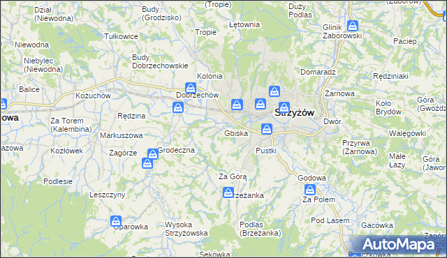 mapa Gbiska, Gbiska na mapie Targeo