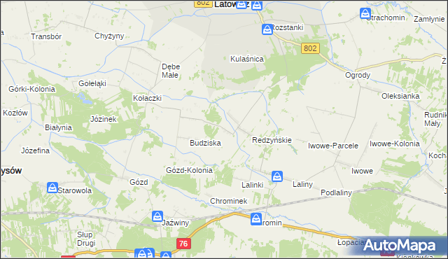 mapa Generałowo, Generałowo na mapie Targeo