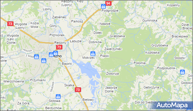 mapa Gołęczyna, Gołęczyna na mapie Targeo