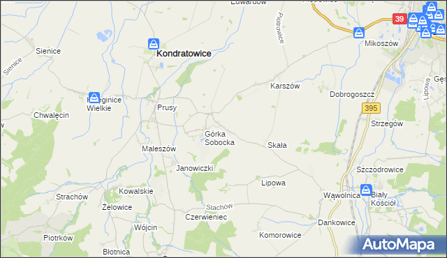 mapa Gołostowice, Gołostowice na mapie Targeo