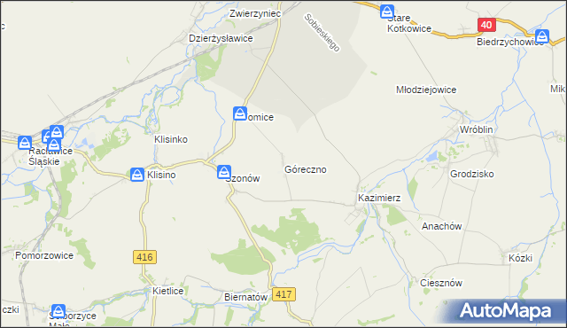 mapa Góreczno, Góreczno na mapie Targeo