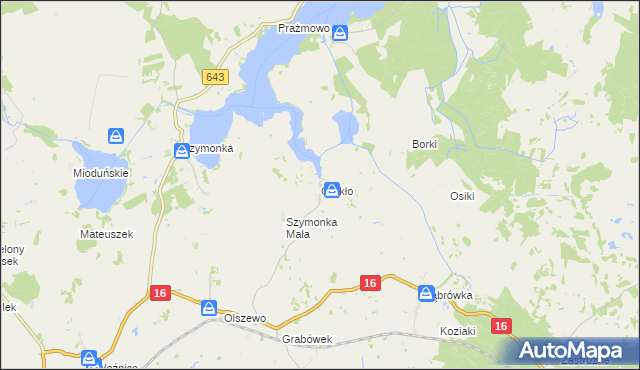 mapa Górkło, Górkło na mapie Targeo