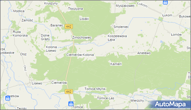 mapa Górne Grądy, Górne Grądy na mapie Targeo