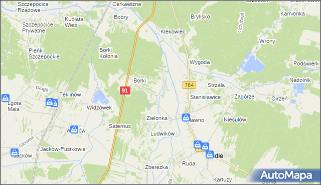 mapa Gowarzów, Gowarzów na mapie Targeo