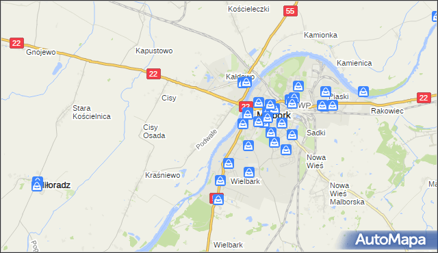 mapa Grobelno, Grobelno na mapie Targeo