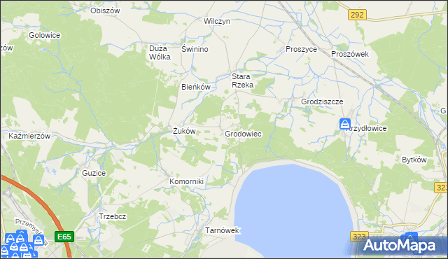 mapa Grodowiec, Grodowiec na mapie Targeo