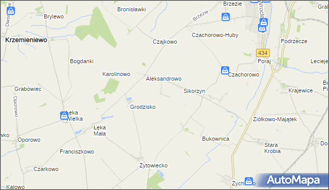 mapa Huby Pijanowskie, Huby Pijanowskie na mapie Targeo