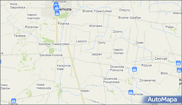 mapa Jadzień, Jadzień na mapie Targeo