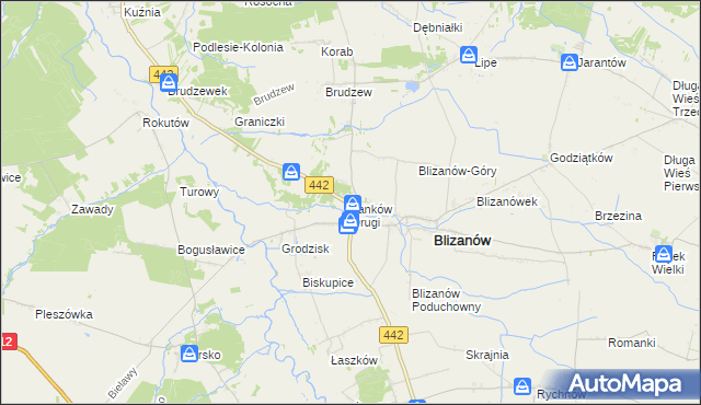 mapa Janków Drugi, Janków Drugi na mapie Targeo