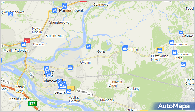 mapa Janówek Pierwszy, Janówek Pierwszy na mapie Targeo